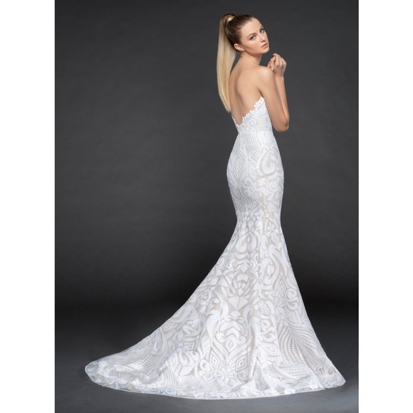 Blush by Hayley Page Safyr Gown Ivory/Ivory size 8 - Picture 4 of 8